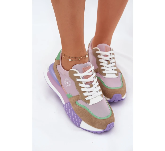 Semišové Dámské Tenisky Na Platformě Big Star model 21695289 HIPOLY SYSTEM Růžové - Big Star Shoes Semišové Dámské Tenisky Na Platformě Big Star model 21695289 HIPOLY SYSTEM Růžové - Big Star Shoes