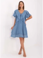 Sukienka MI SK model 21217585 ciemny niebieski - FPrice Sukienka MI SK model 21217585 ciemny niebieski - FPrice