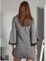 Šaty MI SK 17331.91 čiernobiele