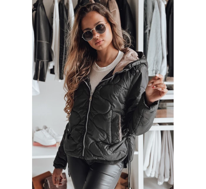 FashionStreet dámska čierna bunda TY4240