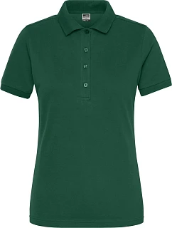 Daiber JN 1805 Dámske pracovné elastické bio polo - Solid 02.1805 tmavozelené