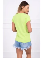 Limitovaná edícia svetlo zelenej blúzky