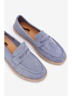 Pánské Mokasíny S Pletením Modré model 21701399 - Boto