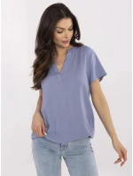 Blúzka D73761M11173A sivomodrá Blúzka D73761M11173A sivomodrá