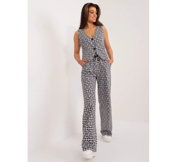 Nohavice LK SP 509563.20X sivá čierna