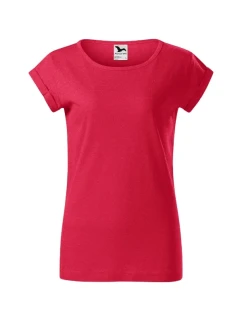 Fusion tričko dámské červený melír