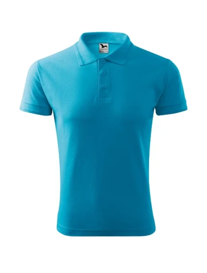 Pique Polo polokošile pánská tyrkysová