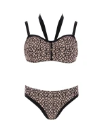 Dámske dvojdielne plavky Luxe 7 S939LX7 Béžová so vzorom - Self Dámske dvojdielne plavky Luxe 7 S939LX7 Béžová so vzorom - Self