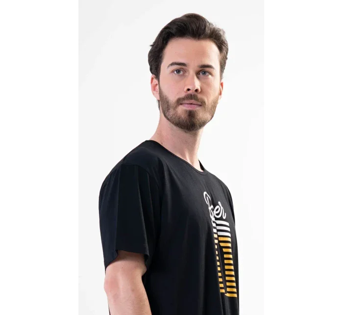 Pánska nočná košeľa s krátkym rukávom Beer