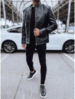 Pánská kožená bunda černá Dstreet model 21978816 - FashionStreet
