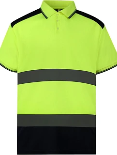 220 HiVis Piqué Polo hi vis model 22501613 - Yoko