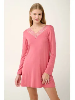 Vamp - Mikromodálna nočná košeľa s čipkou 21948 - Vamp