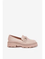 Dámské Mokasíny Ozdobené Zirkony Béžové model 21690339 - Boto Dámské Mokasíny Ozdobené Zirkony Béžové model 21690339 - Boto
