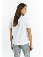 Monnari Pletené tričko s krátkym rukávom White