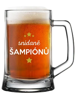 BREAKFAST OF CHAMPIONS - pivný pohár 0,5 l