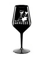NERUŠŠŠ - čierny nerozbitný pohár na víno 470 ml