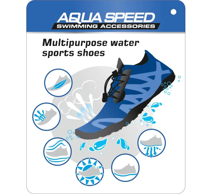 Plavecká obuv Agama tm. modrá-čierna - AQUA SPEED Plavecká obuv Agama tm. modrá-čierna - AQUA SPEED