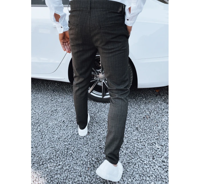 Pánské grafitové kalhoty Dstreet model 21977218 - FashionStreet Pánské grafitové kalhoty Dstreet model 21977218 - FashionStreet