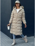 Dámský zimní kabát béžový Dstreet model 21978764 - FashionStreet