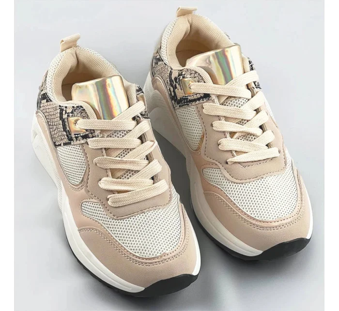 Béžové dámske športové topánky (6348) Béžové dámske športové topánky (6348)