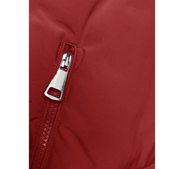 Červená zimní bunda s kapucí model 21246109 - LHD