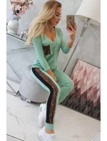 Tmavo mätová sada s leopardím potlačou