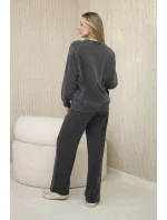 Bavlnené tepláky s potlačou + nohavice Graphite