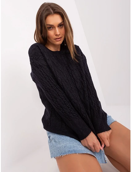 Sweter AT SW model 18884798 czarny - FPrice Sweter AT SW model 18884798 czarny - FPrice