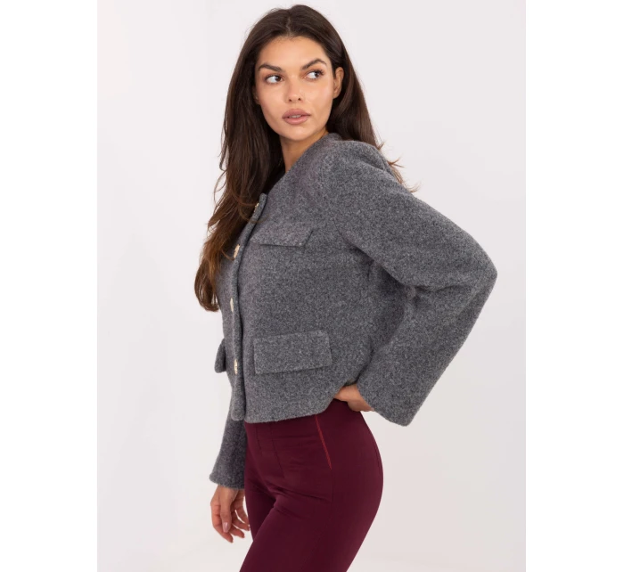 IT KR bunda FL9586.64 tmavo sivá IT KR bunda FL9586.64 tmavo sivá