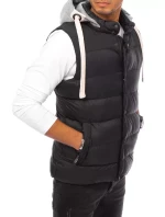 Pánská vesta s kapucí černá Dstreet model 21963874 - FashionStreet