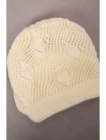 Dámská čepice dark ecru model 18752383 - K-Fashion Dámská čepice dark ecru model 18752383 - K-Fashion