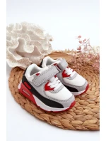 Sneakersy Dziecięce Na Rzep Czerwone Krissandra