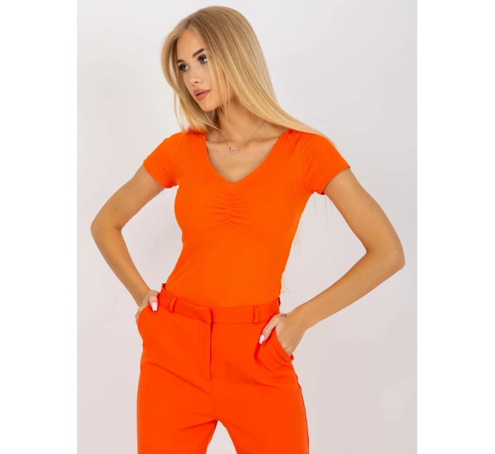Kalhoty TO SP model 17408219 oranžová - FPrice Kalhoty TO SP model 17408219 oranžová - FPrice