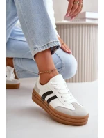 Dámske tenisky na platforme White and Grey Nesonice Dámske tenisky na platforme White and Grey Nesonice