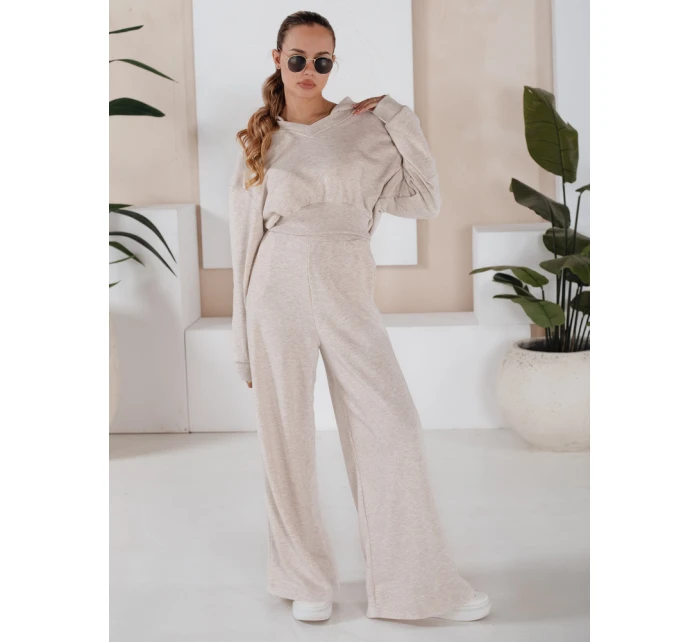 Dámský komplet kalhot a mikiny beige Dstreet model 21970728 - FashionStreet