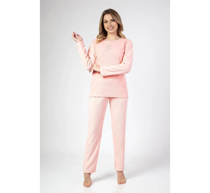 Dámske pyžamo Regina 677 long/r froté S-XL