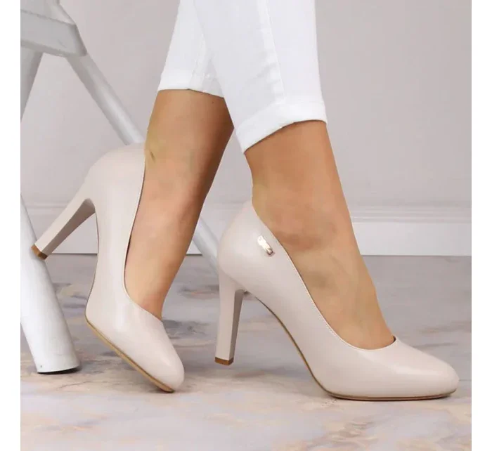 W model 19145948 světle šedé lodičky - SERGIO LEONE