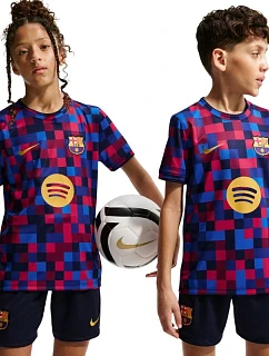 Dětské tričko Nike FC Barcelona, vínovo-modré, II1752 621