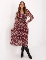 Sukienka IT SK bordowy model 21717730 - FPrice Sukienka IT SK bordowy model 21717730 - FPrice