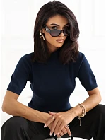 Sweter PM SW model 22334187 granatowy - FPrice Sweter PM SW model 22334187 granatowy - FPrice
