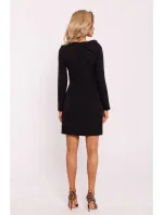 Mini šaty s mašlí na  černé model 20515029 - Moe