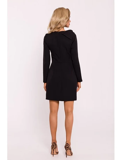 Mini šaty s mašlí na  černé model 20515029 - Moe