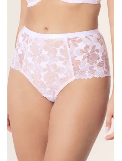 Hanna nohavičky s vysokým pásom biele