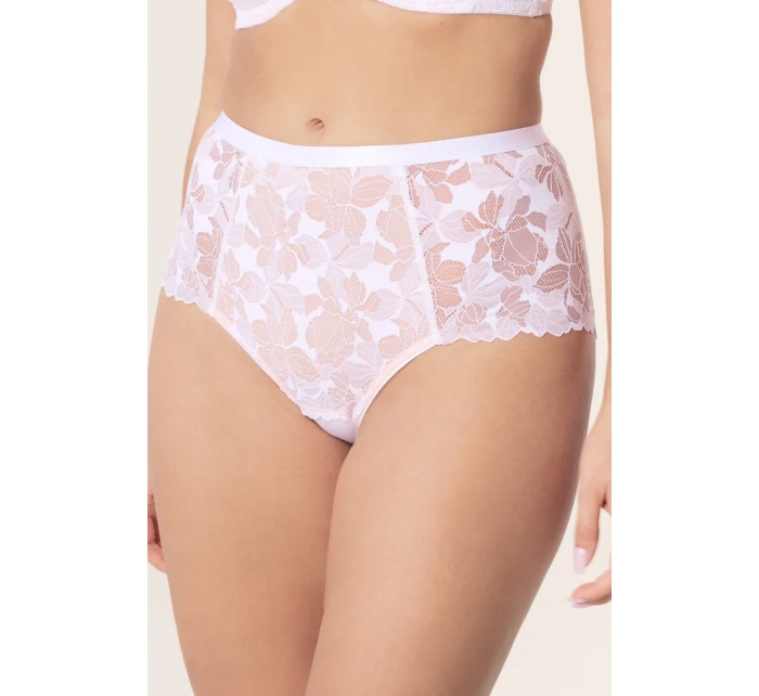 Hanna nohavičky s vysokým pásom biele