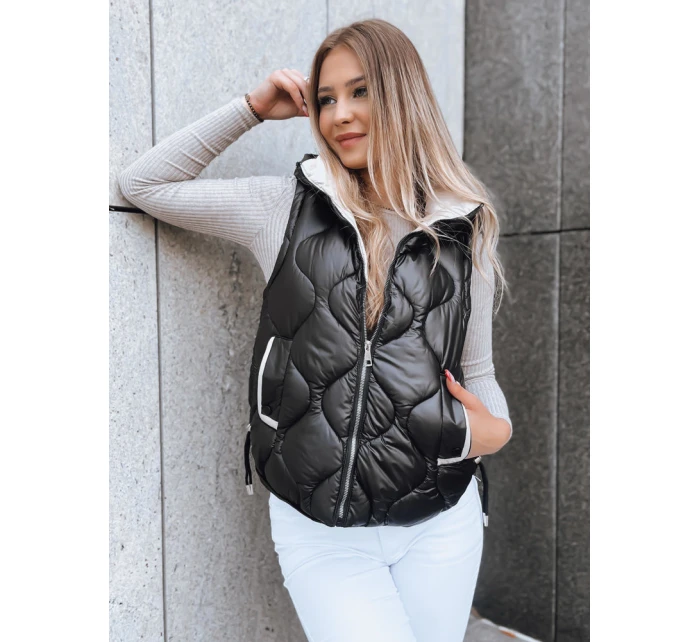 Dámska prešívaná vesta OLIVE BRANCH black FashionStreet TY3816