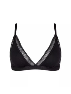 Dámske nohavičky GO Ribbed R Bralette - BLACK - black 0004 - SLOGGI