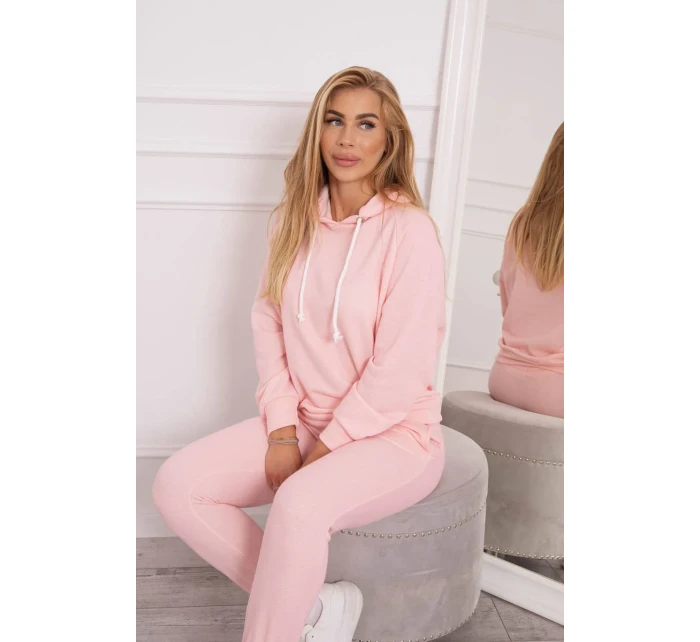 Tepláková súprava s kapucňou púdrovo ružová Tepláková súprava s kapucňou púdrovo ružová