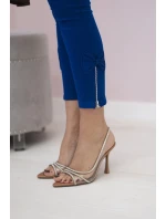 Barevné džínové kalhoty s model 20882909 mašlí - K-Fashion