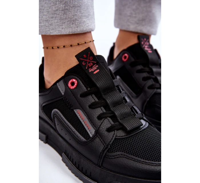 Damskie Niskie Sneakersy Cross Jeans LL2R4012C Czarne