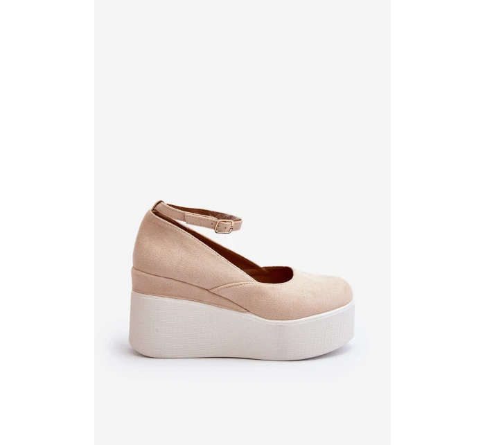 Damskie Espadryle Na Koturnie Jasnobeżowe Malla Damskie Espadryle Na Koturnie Jasnobeżowe Malla